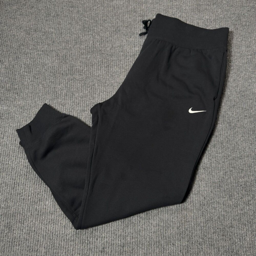 Nike Joggers Pants Women Size XXL Black Fleece High Rise Tapered Leg DQ5688-010